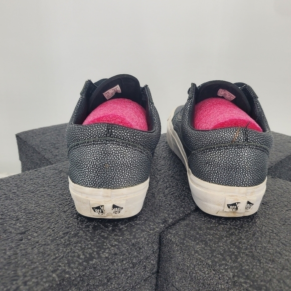 Vans Metallic Pebble Lace-up Casual Sneakers Gray Silver Men 7 Women 8.5 Shoes - Picture 6 of 12